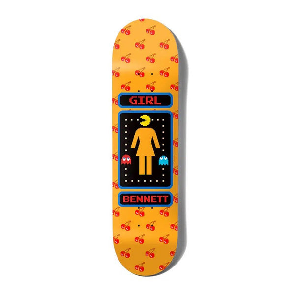 Girl x Niels Bennett | Pac-Man Skateboard Deck. 8.5" x 32" Available Online and in Store at Momentum Skateshop In Cottesloe, Western Australia. Shop Online Now: www.momentumskate.com.au