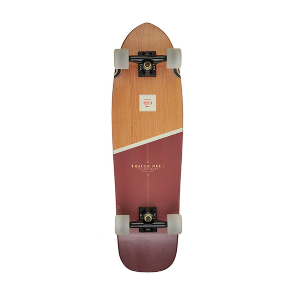 Globe | Tracer Neue Cruiser Skateboard. Cherry-Acorn / 30.5" x 8.75" Available Online and in Store at Momentum Skateshop In Cottesloe, Western Australia. Shop Online Now: www.momentumskate.com.au