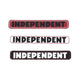 Independent | Bar Logo Sticker. Large / 8" x 1.125" Available Online and in Store at Momentum Skateshop In Cottesloe, Western Australia. Shop Online Now: www.momentumskate.com.au