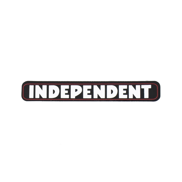 Independent | Bar Logo Sticker. Large / 8" x 1.125" Available Online and in Store at Momentum Skateshop In Cottesloe, Western Australia. Shop Online Now: www.momentumskate.com.au