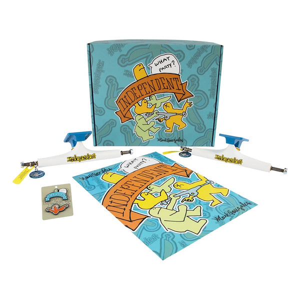 Independent x Mark Gonzales | Limited Edition 215 Truck Box Set Available Online and in Store at Momentum Skateshop In Cottesloe, Western Australia. Shop Online Now: www.momentumskate.com.au