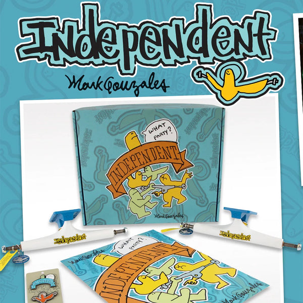 Independent x Mark Gonzales | Limited Edition 215 Truck Box Set Available Online and in Store at Momentum Skateshop In Cottesloe, Western Australia. Shop Online Now: www.momentumskate.com.au