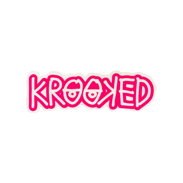 Krooked | KROOꓘED Eyes Die Cut Vinyl Sticker. Small / 5.0" x 1.5" Available Online and in Store at Momentum Skateshop In Cottesloe, Western Australia. Shop Online Now: www.momentumskate.com.au