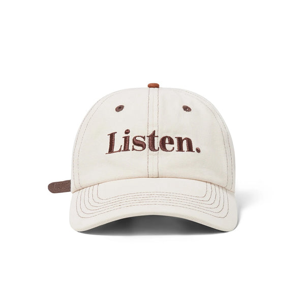 Listen | Contrast Stitch 6 Panel Cap Available Online and in Store at Momentum Skateshop In Cottesloe, Western Australia. Shop Online Now: www.momentumskate.com.au