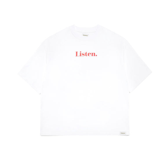 Listen | Listen Short Sleeve T-shirt. White Available Online and in Store at Momentum Skateshop In Cottesloe, Western Australia. Shop Online Now: www.momentumskate.com.au