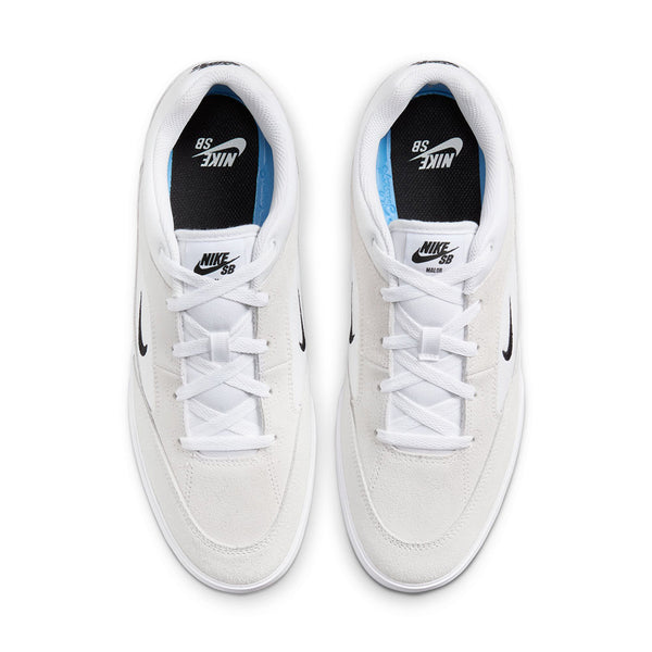 Nike SB | Malor Skate Shoes. White/Black-Summit White Available Online and in Store at Momentum Skateshop In Cottesloe, Western Australia. Shop Online Now: www.momentumskate.com.au