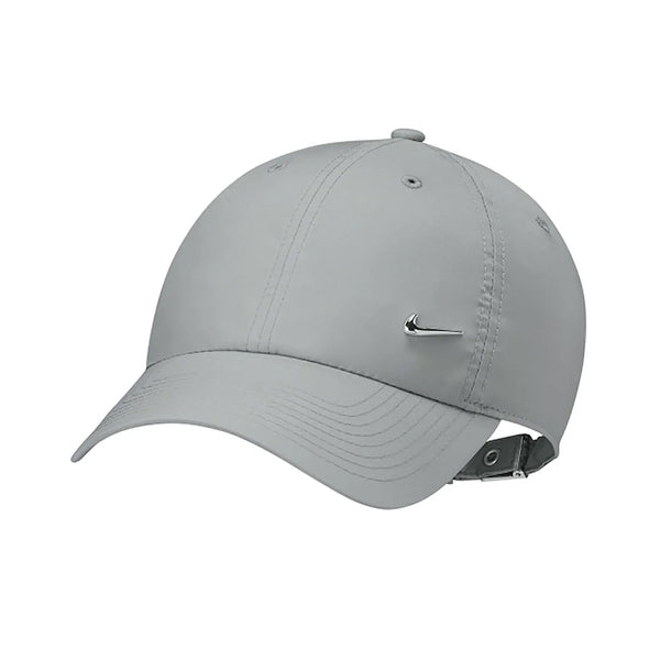 Nike | Dri-Fit Club Unstructured Metal Swoosh Cap. Light Smoke Grey/Metallic Silver Available Online and in Store at Momentum Skateshop In Cottesloe, Western Australia. Shop Online Now: www.momentumskate.com.au