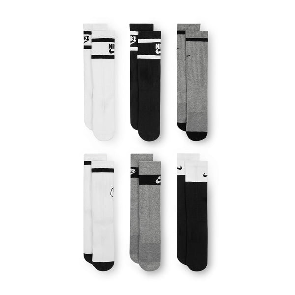 Nike | Everyday Cotton Cushioned Crew Length 6 Pack Assorted Socks Available Online and in Store at Momentum Skateshop In Cottesloe, Western Australia. Shop Online Now: www.momentumskate.com.au