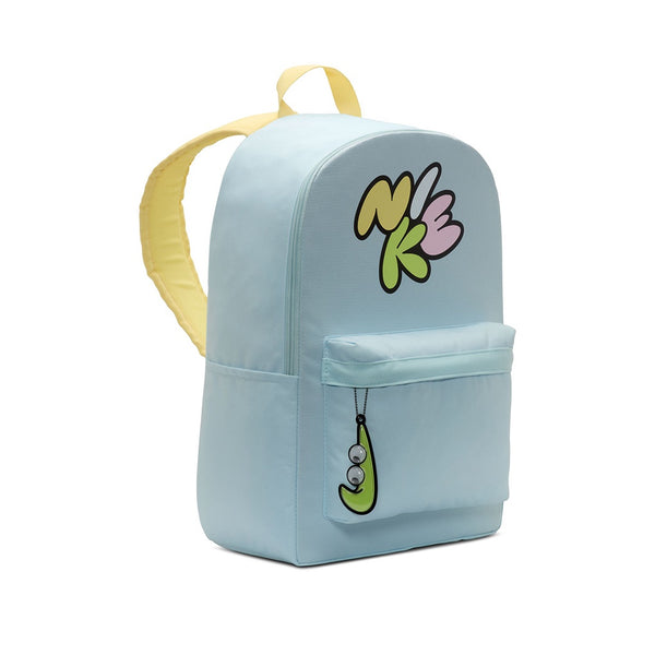 Nike | Heritage Swooshy 25 Litre Backpack. Glacier Blue/Soft Yellow/Lemon Twist Available Online and in Store at Momentum Skateshop In Cottesloe, Western Australia. Shop Online Now: www.momentumskate.com.au