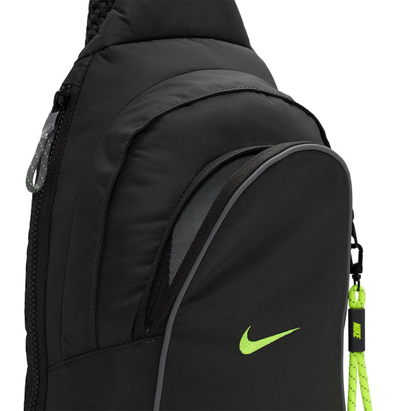 Nike | Sportswear Essential 8 Litre Sling Bag. Anthracite/Smoke Grey/Volt Available Online and in Store at Momentum Skateshop In Cottesloe, Western Australia. Shop Online Now: www.momentumskate.com.au