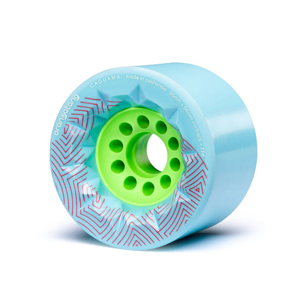 Orangatang | Caguama Skateboard Wheels. Blue / 85mm x 77a Available Online and in Store at Momentum Skateshop In Cottesloe, Western Australia. Shop Online Now: www.momentumskate.com.au