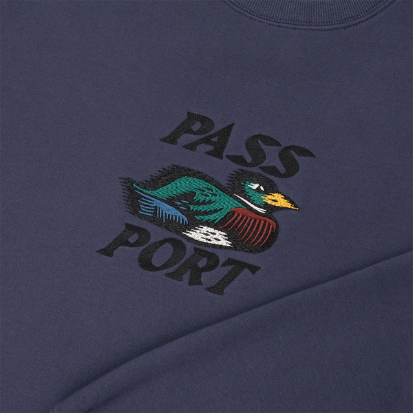 Pass~Port | Fast Duck Sweater. Dusty Blue Available Online and in Store at Momentum Skateshop In Cottesloe, Western Australia. Shop Online Now: www.momentumskate.com.au