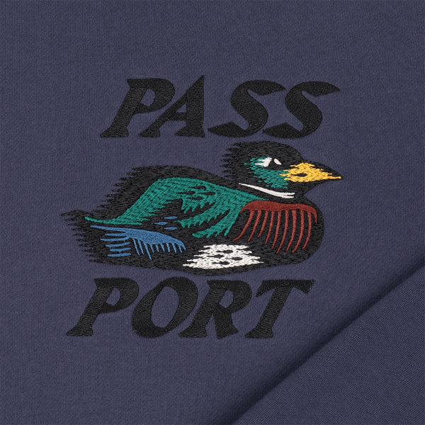 Pass~Port | Fast Duck Sweater. Dusty Blue Available Online and in Store at Momentum Skateshop In Cottesloe, Western Australia. Shop Online Now: www.momentumskate.com.au