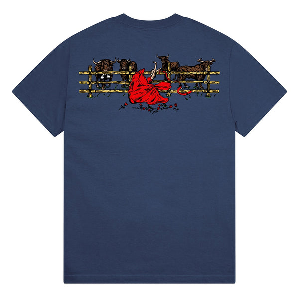 Pass~Port | Red Flag Short Sleeve Tee. Harbour Blue Available Online and in Store at Momentum Skateshop In Cottesloe, Western Australia. Shop Online Now: www.momentumskate.com.au