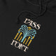 Pass~Port | Roman Candle Embroidered Fleece Hoodie. Black Available Online and in Store at Momentum Skateshop In Cottesloe, Western Australia. Shop Online Now: www.momentumskate.com.au