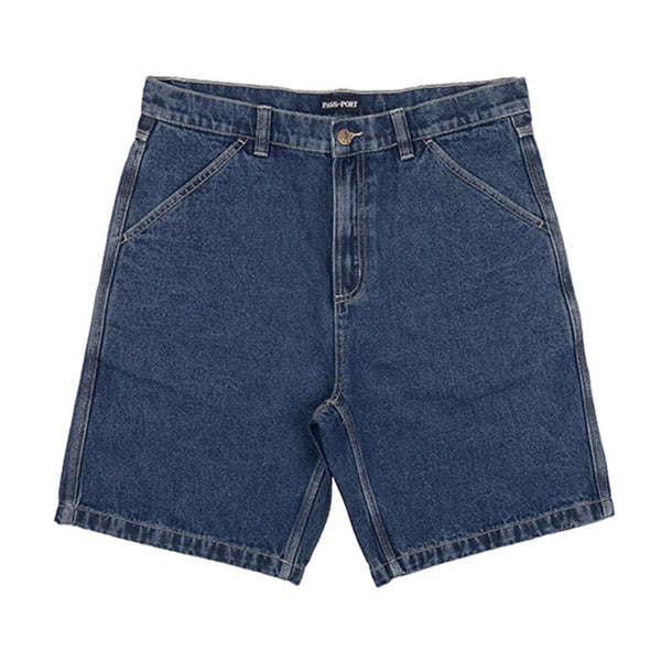 Pass~Port | Workers Club Jean Short R44. Washed Dark Indigo Available Online and in Store at Momentum Skateshop In Cottesloe, Western Australia. Shop Online Now: www.momentumskate.com.au