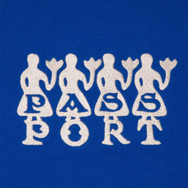 Pass~Port | 4 Flowers Organic Fleece Crew Neck Sweater. Royal Blue Available Online and in Store at Momentum Skateshop In Cottesloe, Western Australia. Shop Online Now: www.momentumskate.com.au