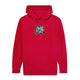 Pass~Port | Glyph Embroidered Fleece Hoodie. Red Available Online and in Store at Momentum Skateshop In Cottesloe, Western Australia. Shop Online Now: www.momentumskate.com.au