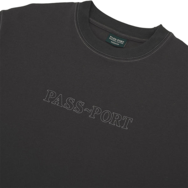 Pass~Port | Official Organic Cotton Short Sleeve Tee. Vintage Black Available Online and in Store at Momentum Skateshop In Cottesloe, Western Australia. Shop Online Now: www.momentumskate.com.au