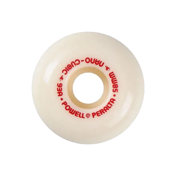 Powell Peralta | Dragon Formula Nano Cubic Skateboard Wheels. Natural/58mm x 93a Available Online and in Store at Momentum Skateshop In Cottesloe, Western Australia. Shop Online Now: www.momentumskate.com.au