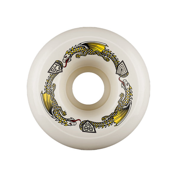 Powell Peralta | Dragon Formula Skateboard Wheels. Off White/64mm x 88a Available Online and in Store at Momentum Skateshop In Cottesloe, Western Australia. Shop Online Now: www.momentumskate.com.au