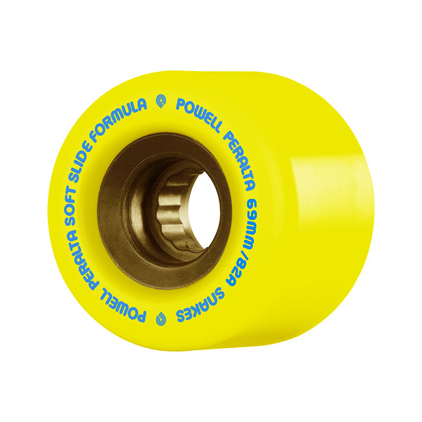 Powell Peralta | SSF Snakes Skateboard Wheels. Yellow / 66mm x 82a Available Online and in Store at Momentum Skateshop In Cottesloe, Western Australia. Shop Online Now: www.momentumskate.com.au