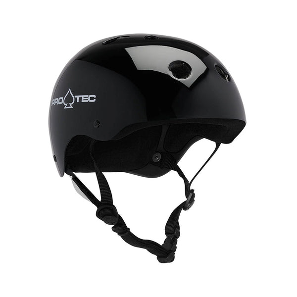 Pro-Tec | Classic Skate Helmet. Gloss Black Available Online and in Store at Momentum Skateshop In Cottesloe, Western Australia. Shop Online Now: www.momentumskate.com.au