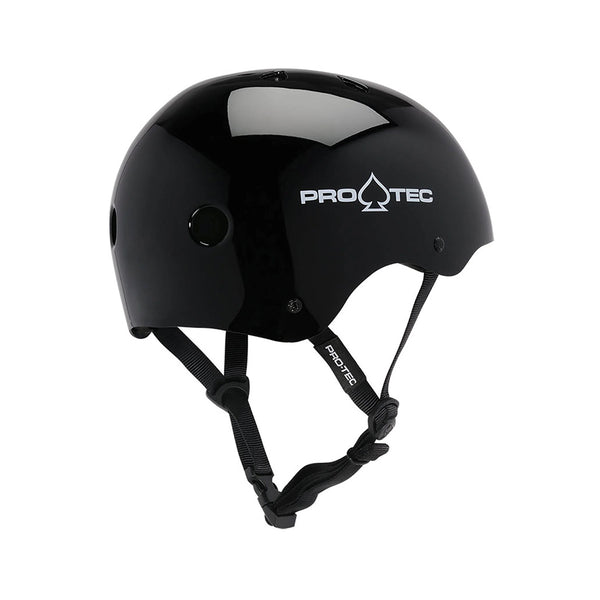 Pro-Tec | Classic Skate Helmet. Gloss Black Available Online and in Store at Momentum Skateshop In Cottesloe, Western Australia. Shop Online Now: www.momentumskate.com.au