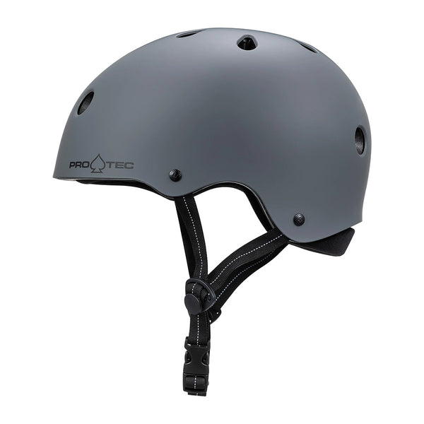 Pro-Tec | Low Pro Certified Skate & Bike Helmet. Matte Grey Available Online and in Store at Momentum Skateshop In Cottesloe, Western Australia. Shop Online Now: www.momentumskate.com.au