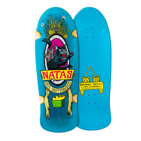 Real x Natas Kaupas | Panther SSD25 Limited Edition Skateboard Deck. Blue / 10.891" x 31.72" Available Online and in Store at Momentum Skateshop In Cottesloe, Western Australia. Shop Online Now: www.momentumskate.com.au