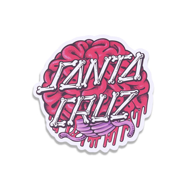 Santa Cruz | Brain Dot Sticker. 4.0" x 4.0" Available Online and in Store at Momentum Skateshop In Cottesloe, Western Australia. Shop Online Now: www.momentumskate.com.au