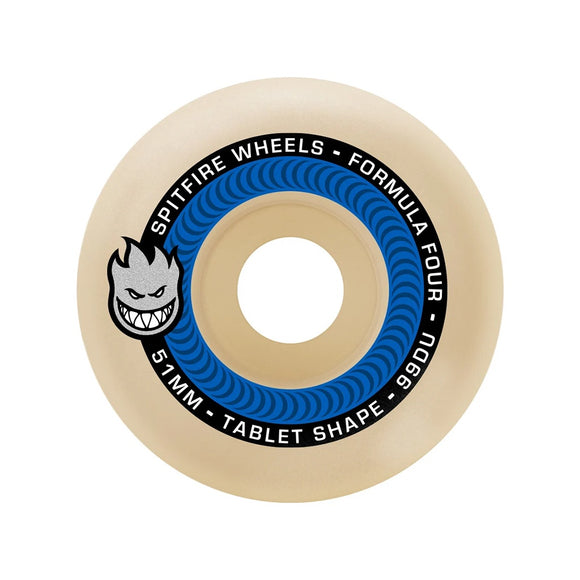 Spitfire | Formula Four Tablets Skateboard Wheels. 51mm x 99a Available Online and in Store at Momentum Skateshop In Cottesloe, Western Australia. Shop Online Now: www.momentumskate.com.au