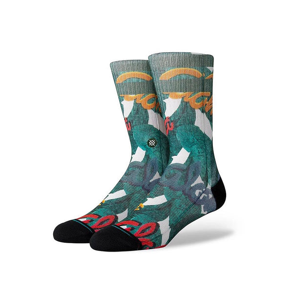 Stance | Aloha Leaves Classic Crew Length Socks. Green Available Online and in Store at Momentum Skateshop In Cottesloe, Western Australia. Shop Online Now: www.momentumskate.com.au