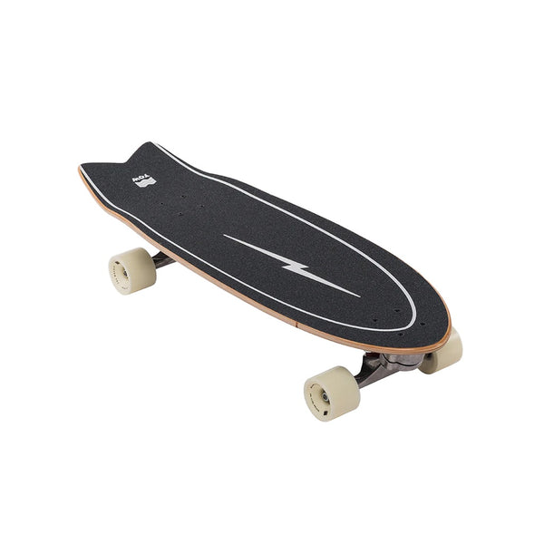 Yow | Pipe Power Surfing Series Surf Skateboard. Black / 10" x 32" Available Online and in Store at Momentum Skateshop In Cottesloe, Western Australia. Shop Online Now: www.momentumskate.com.au