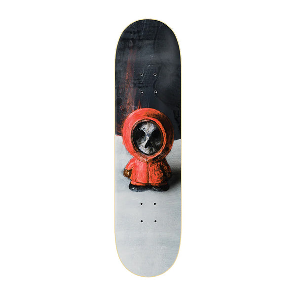 Zero x Kanaan Dern | Southpark Horror Series Kenny R-7 Skateboard Deck. 8.375" x 32.1" Available Online and in Store at Momentum Skateshop In Cottesloe, Western Australia. Shop Online Now: www.momentumskate.com.au