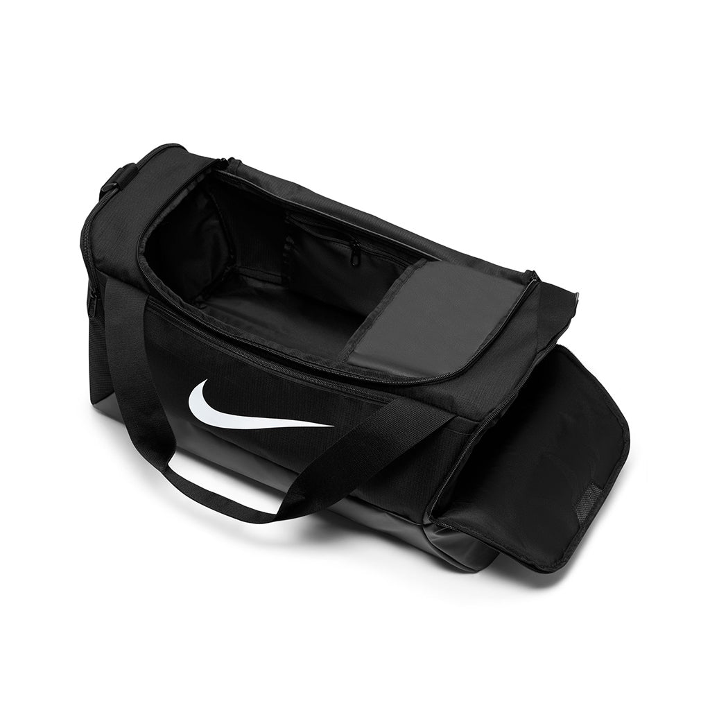 NIKE | BRASILIA 9.5 SMALL 41 LITRE TRAINING DUFFEL BAG. BLACK/BLACK/WH ...