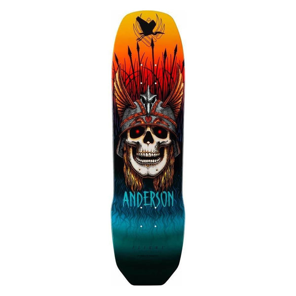 POWELL PERALTA X ANDY ANDERSON | HERON SHAPE 289 FLIGHT SKATEBOARD DECK. 9.13" X 32.8" AVAILABLE ONLINE AND IN STORE AT MOMENTUM SKATESHOP IN COTTESLOE, WESTERN AUSTRALIA.