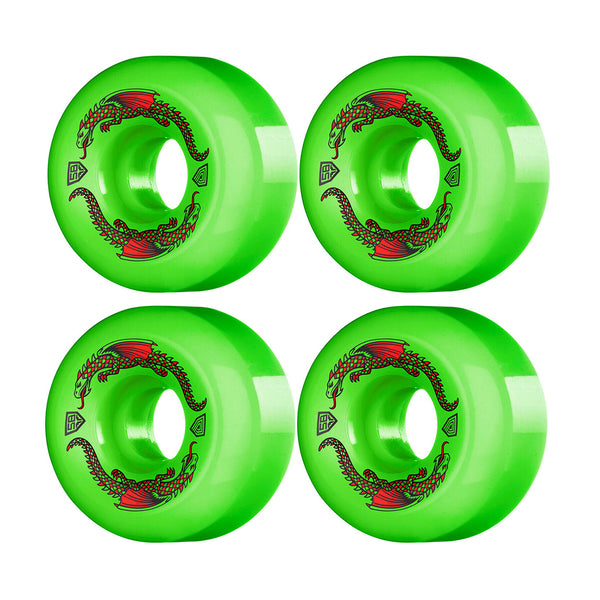 POWELL PERALTA | DRAGON FORMULA SKATEBOARD WHEELS. GREEN / 58MM X 93A AVAILABLE ONLINE AND IN STORE AT MOMENTUM SKATESHOP IN COTTESLOE, WESTERN AUSTRALIA. SKU 842357180390