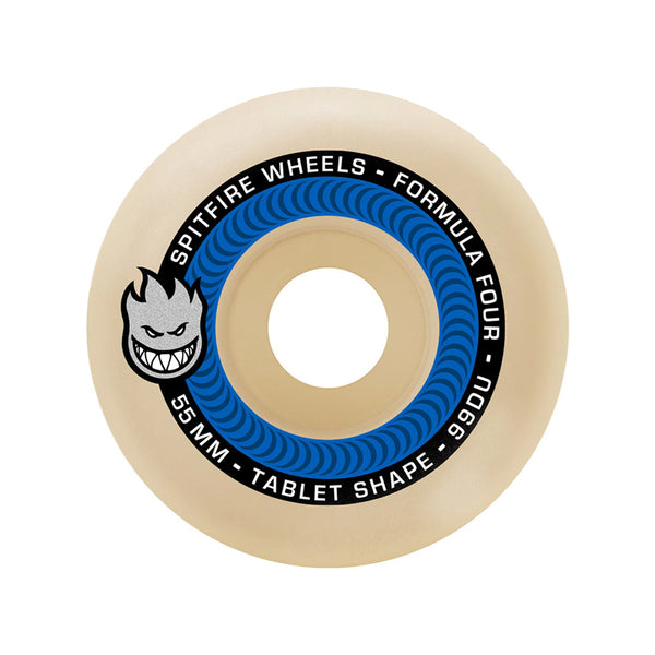 SPITFIRE | FORMULA FOUR TABLETS SKATEBOARD WHEELS. 54MM X 99A AVAILABLE ONLINE AND IN STORE AT MOMENTUM SKATESHOP IN COTTESLOE, WESTERN AUSTRALIA.