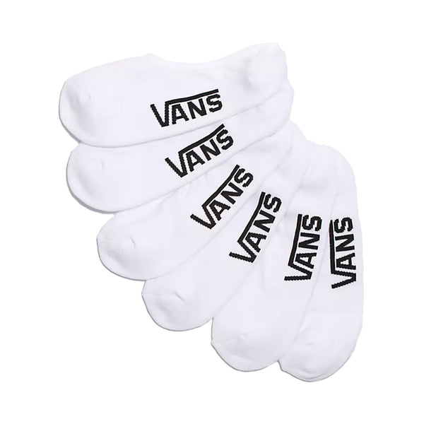 VANS | CLASSIC SUPER NO SHOW SOCKS 3 PACK. WHITE / SIZES 9.5 - 13 AVAILABLE ONLINE AND IN STORE AT MOMENTUM SKATESHOP.