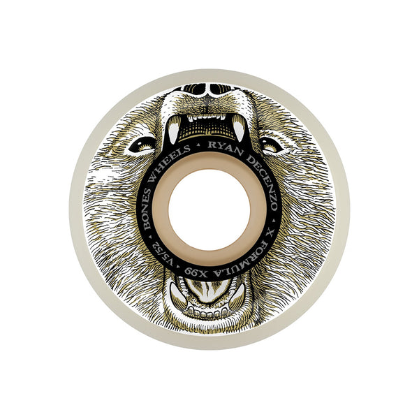 Bones x Ryan Decenzo | Decenzo Wild Kingdom Bear Grills X-Formula V5 Sidecut Skateboard Wheels. 52mm x 99a Available Online and in Store at Momentum Skateshop In Cottesloe, Western Australia. Shop Online Now: www.momentumskate.com.au