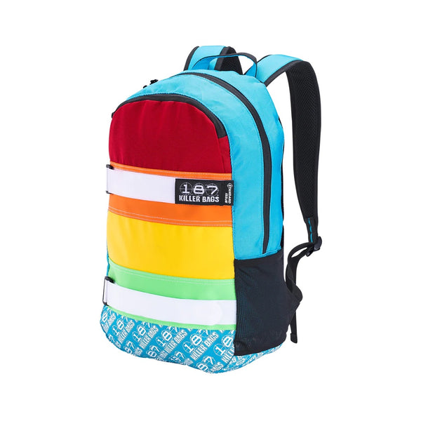 187 | STANDARD ISSUE BACKPACK. RAINBOW AVAILABLE ONLINE AND IN STORE AT MOMENTUM SKATESHOP IN COTTESLOE, WESTERN AUSTRALIA.