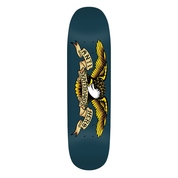 ANTI HERO | SHAPED EAGLE BLUE MEANIE SKATEBOARD DECK. 8.75" X 32.55" AVAILABLE ONLINE AND IN STORE AT MOMENTUM SKATESHOP IN COTTESLOE, WESTERN AUSTRALIA.