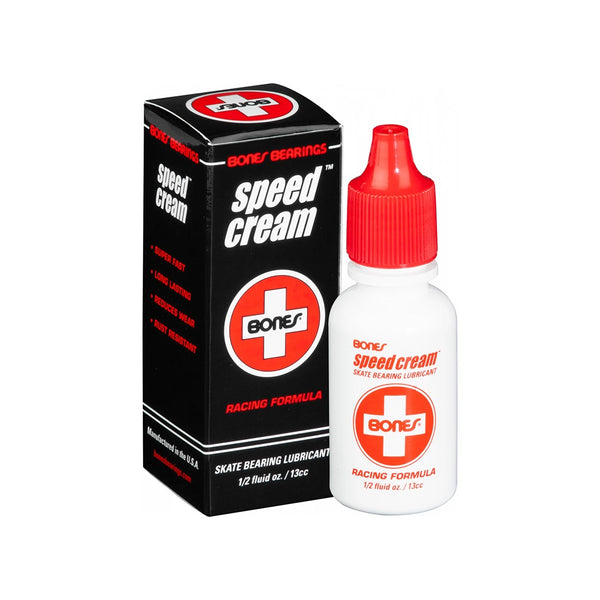 BONES | SPEED CREAM SKATE BEARING LUBRICANT. 1/2 FL OZ / 13CC IS AVAILABLE IN STORE AND ONLINE AT MOMENTUM SKATESHOP IN COTTESLOE, WESTERN AUSTRALIA.