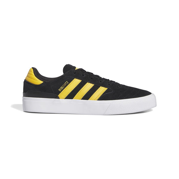 ADIDAS X BUSENITZ | MENS VULCANISED SHOES. BLACK/PRELOVED YELLOW/WHITE AVAILABLE ONLINE AND IN STORE AT MOMENTUM SKATESHOP IN COTTESLOE, WESTERN AUSTRALIA.