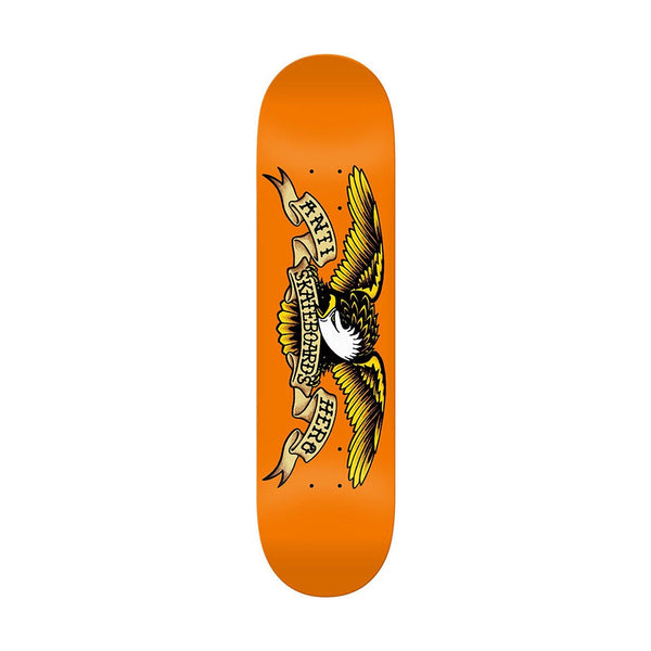 ANTI HERO | CLASSIC EAGLE SKATEBOARD DECK. ORANGE/9.0" X 33.25" AVAILABLE ONLINE AND IN STORE AT MOMENTUM SKATESHOP IN COTTESLOE, WESTERN AUSTRALIA.