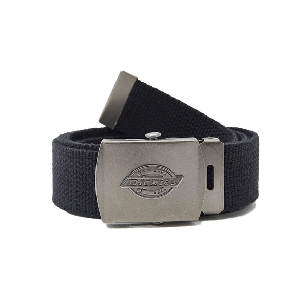 DICKIES | 30MM COTTON WOVEN WEBBING BELT. BLACK AVAILABLE ONLINE AND IN STORE AT MOMENTUM SKATESHOP IN COTTESLOE, WESTERN AUSTRALIA.