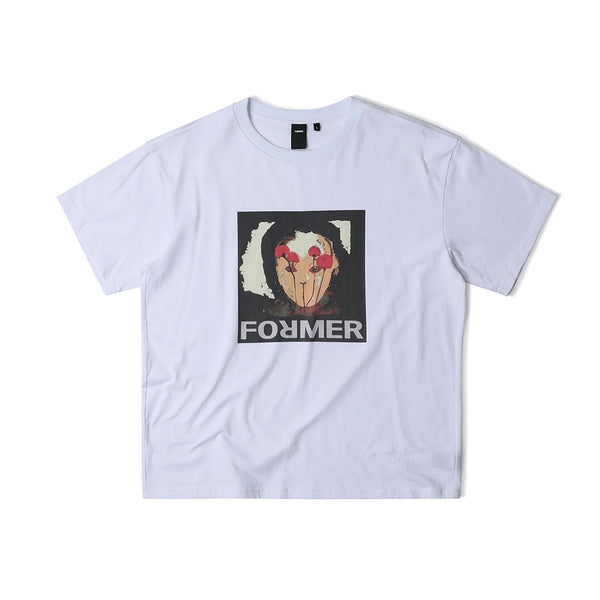 FORMER | PERCEPTION S/S TEE. WHITE AVAILABLE ONLINE AND IN STORE AT MOMENTUM SKATESHOP IN COTTESLOE, WESTERN AUSTRALIA.