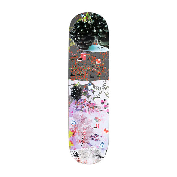 GX1000 X PETRA CORTRIGHT | BLACK BERRY TIGER LILLY SKATEBOARD DECK. 8.5" X 32.125" AVAILABLE ONLINE AND IN STORE AT MOMENTUM SKATESHOP IN COTTESLOE, WESTERN AUSTRALIA.