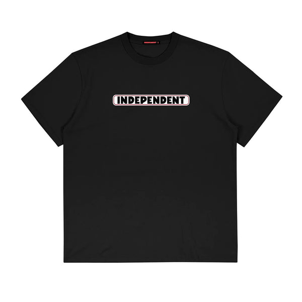 INDEPENDENT | BAR S/S ORIGINAL FIT TEE. BLACK AVAILABLE ONLINE AND IN STORE AT MOMENTUM SKATESHOP IN COTTESLOE, WESTERN AUSTRALIA.
